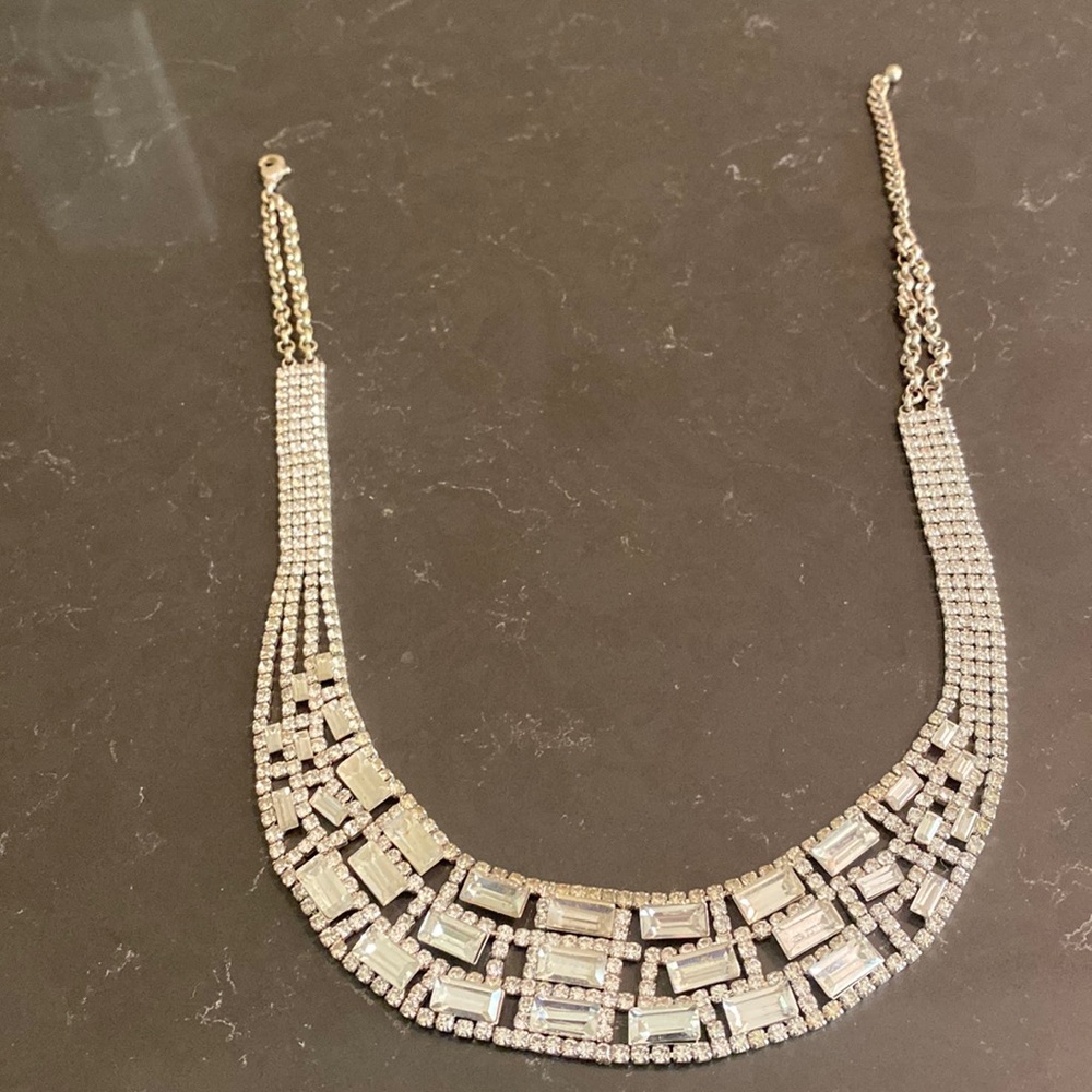 Art deco style costume necklace